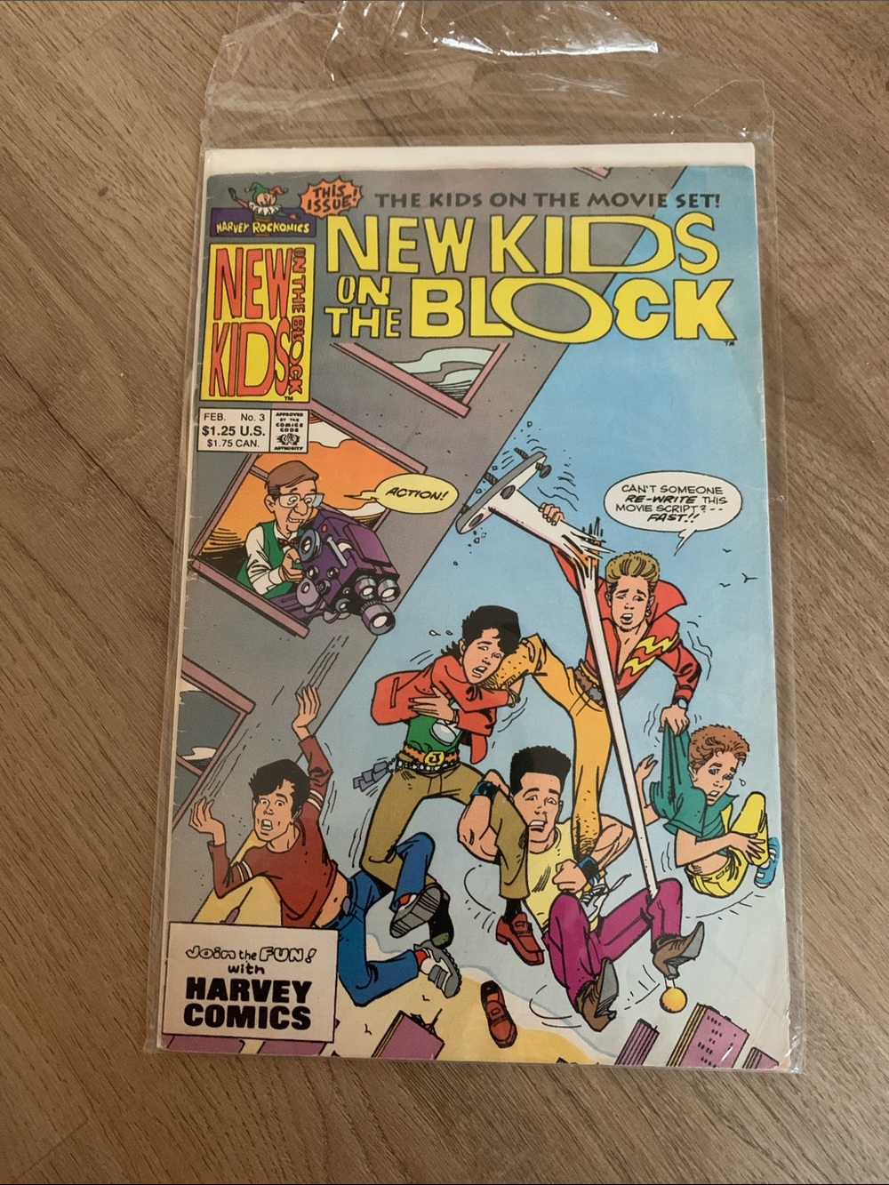 90s New Kids on the Block Kids Comic Book - Blue Cover